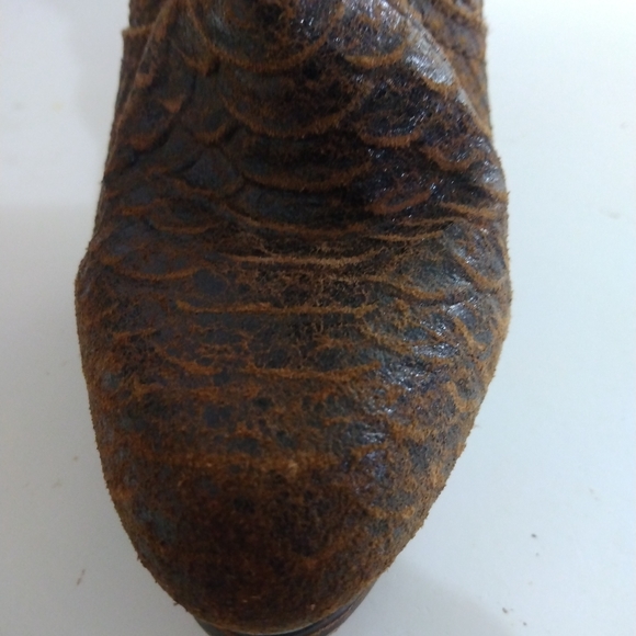 Michael Kors Snakeskin Leather Heel Boot - Picture 2 of 14